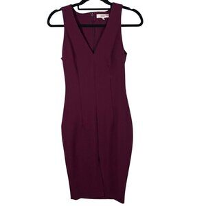 Likely Park Dress‎ in Plum V-neck Sheath Bodice Sleeveless Womens Size 6